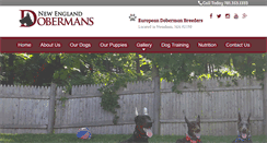 Desktop Screenshot of newenglanddobermans.com